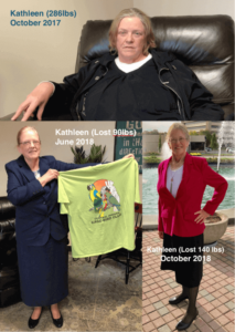 Kathleen Dinsmore lost 140 lbs with our best weight loss hypnosis services